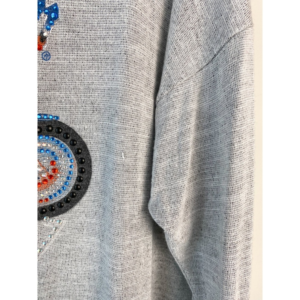 Harley Davidson‎ Womens Road Soul Rhinestone Top 2X Grey Long Sleeve Biker Y2K - Picture 9 of 9